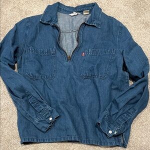 Levi’s Blue Denim Long Sleeve Shirt